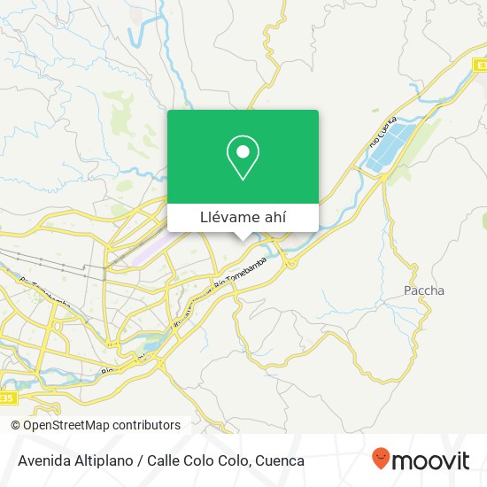 Mapa de Avenida Altiplano / Calle Colo Colo