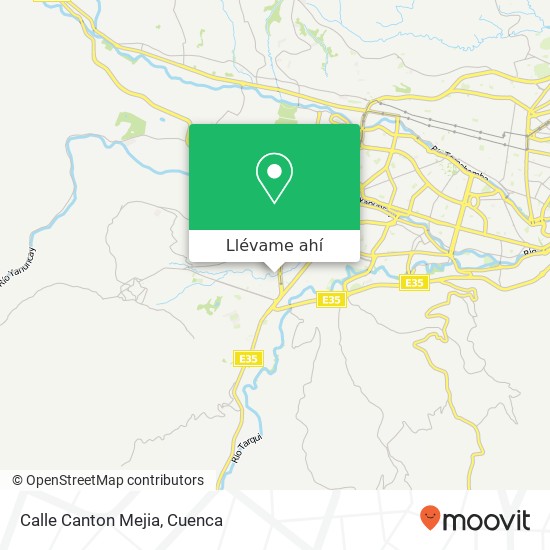 Mapa de Calle Canton Mejia