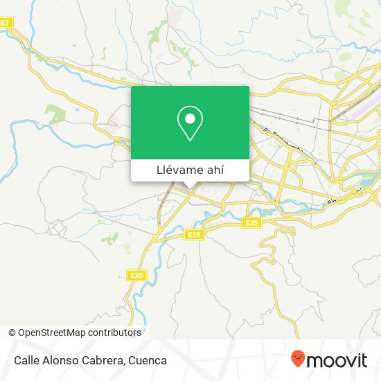 Mapa de Calle Alonso Cabrera