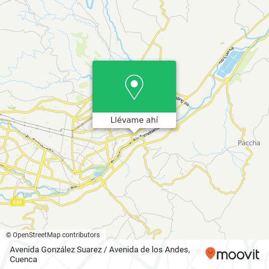 Mapa de Avenida González Suarez / Avenida de los Andes