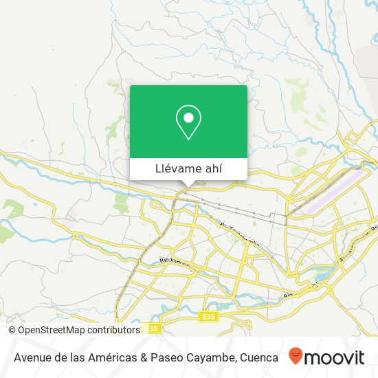 Mapa de Avenue de las Américas & Paseo Cayambe