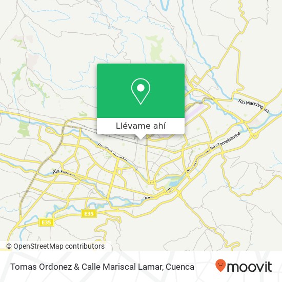 Mapa de Tomas Ordonez & Calle Mariscal Lamar