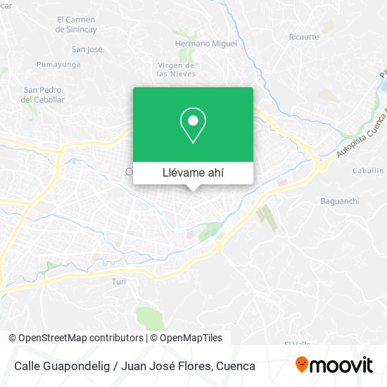 Mapa de Calle Guapondelig / Juan José Flores