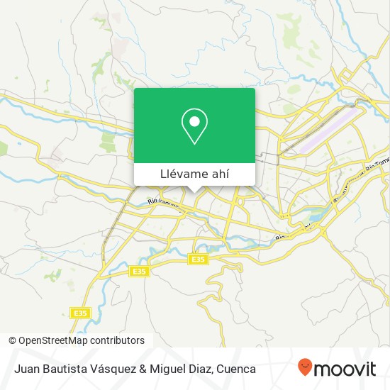 Mapa de Juan Bautista Vásquez & Miguel Diaz