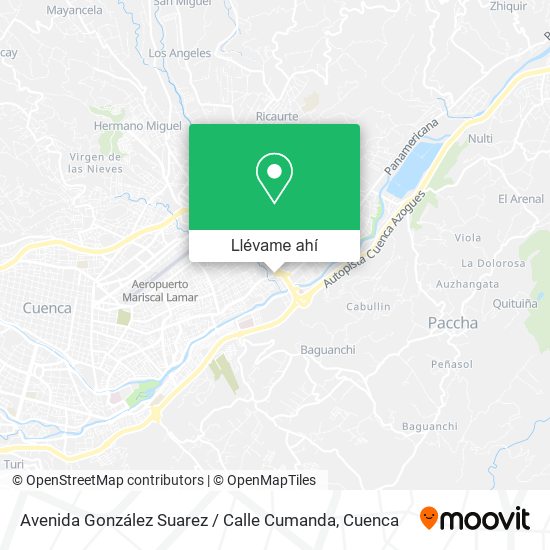 Mapa de Avenida González Suarez / Calle Cumanda