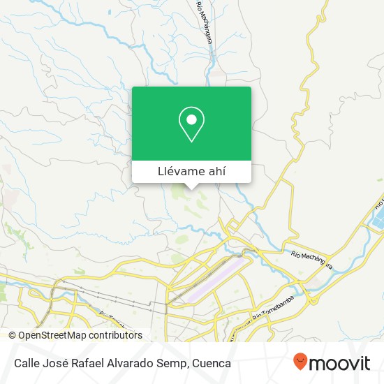 Mapa de Calle José Rafael Alvarado Semp