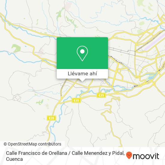 Mapa de Calle Francisco de Orellana / Calle Menendez y Pidal
