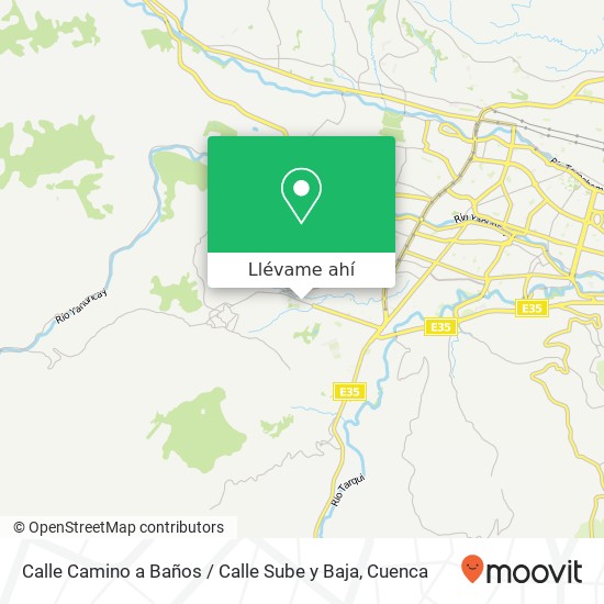 Mapa de Calle Camino a Baños / Calle Sube y Baja