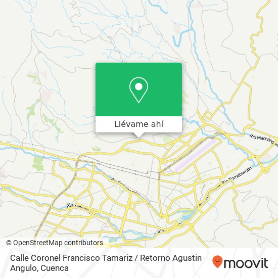 Mapa de Calle Coronel Francisco Tamariz / Retorno Agustin Angulo