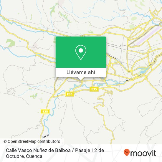 Mapa de Calle Vasco Nuñez de Balboa / Pasaje 12 de Octubre