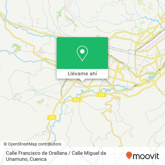 Mapa de Calle Francisco de Orellana / Calle Miguel de Unamuno