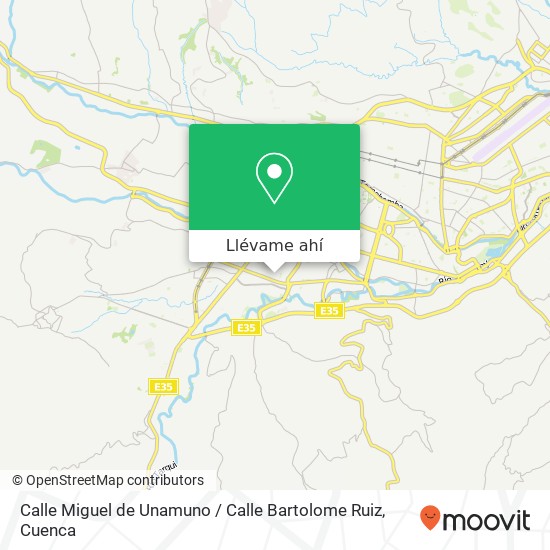 Mapa de Calle Miguel de Unamuno / Calle Bartolome Ruiz
