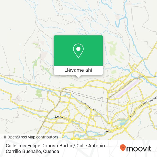 Mapa de Calle Luis Felipe Donoso Barba / Calle Antonio Carrillo Buenaño