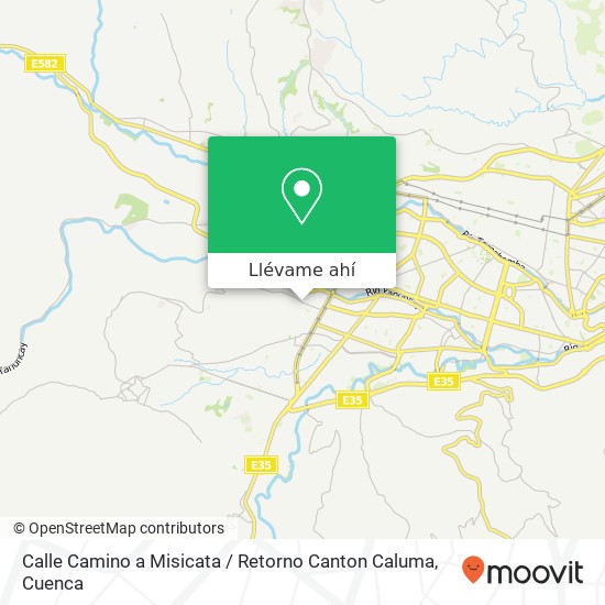 Mapa de Calle Camino a Misicata / Retorno Canton Caluma
