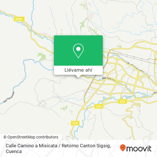 Mapa de Calle Camino a Misicata / Retorno Canton Sigsig