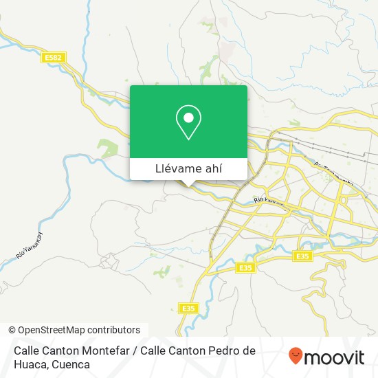 Mapa de Calle Canton Montefar / Calle Canton Pedro de Huaca
