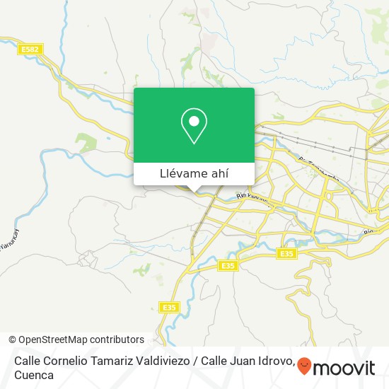 Mapa de Calle Cornelio Tamariz Valdiviezo / Calle Juan Idrovo
