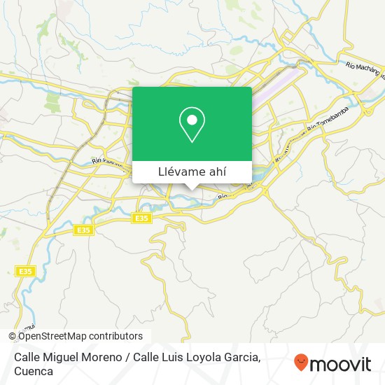 Mapa de Calle Miguel Moreno / Calle Luis Loyola Garcia