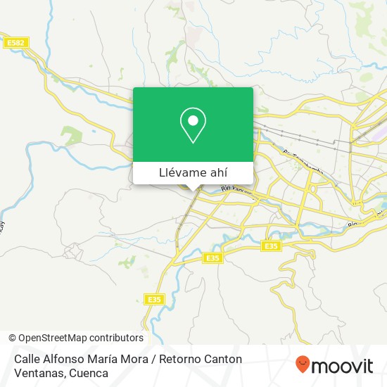 Mapa de Calle Alfonso María Mora / Retorno Canton Ventanas