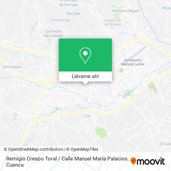 Mapa de Remigio Crespo Toral / Calle Manuel María Palacios