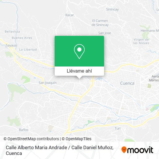 Mapa de Calle Alberto Maria Andrade / Calle Daniel Muñoz