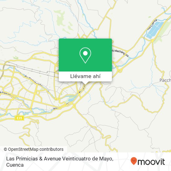 Mapa de Las Primicias & Avenue Veinticuatro de Mayo