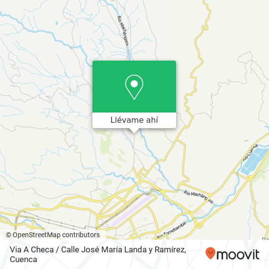 Mapa de Via A Checa / Calle José María Landa y Ramírez