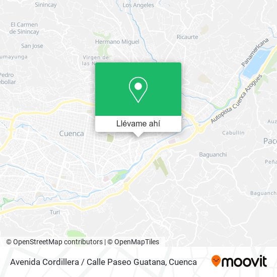 Mapa de Avenida Cordillera / Calle Paseo Guatana