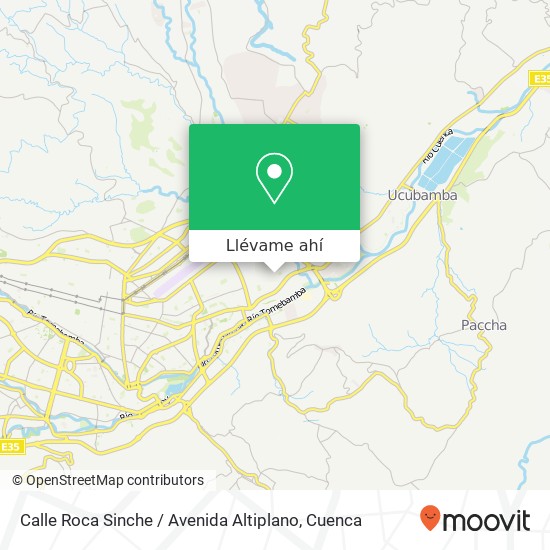 Mapa de Calle Roca Sinche / Avenida Altiplano