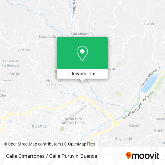 Mapa de Calle Cimarrones / Calle Puruvin
