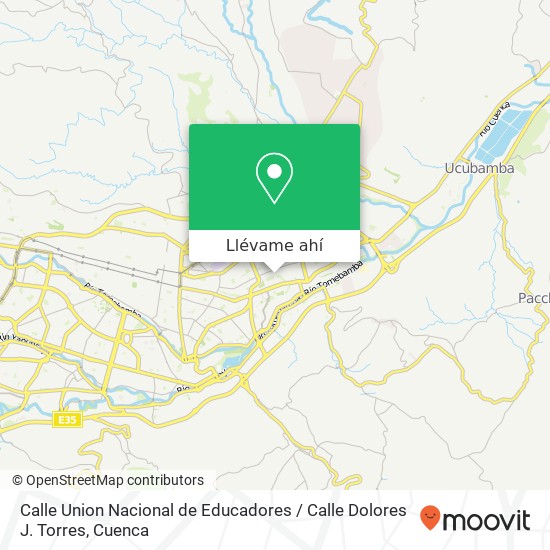 Mapa de Calle Union Nacional de Educadores / Calle Dolores J. Torres