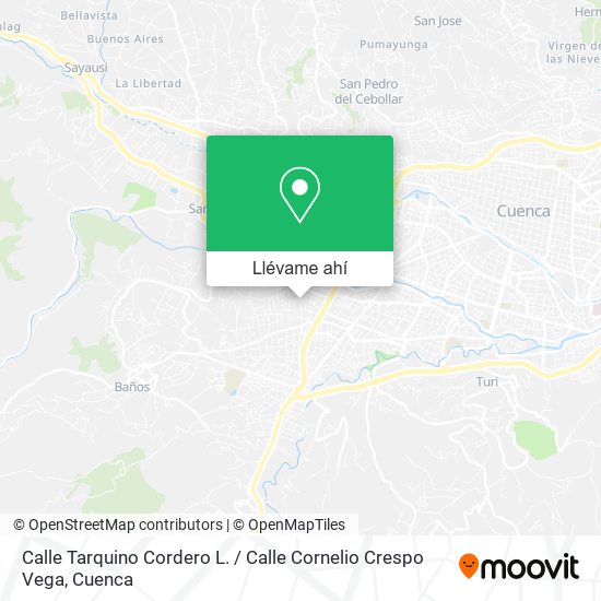 Mapa de Calle Tarquino Cordero L. / Calle Cornelio Crespo Vega