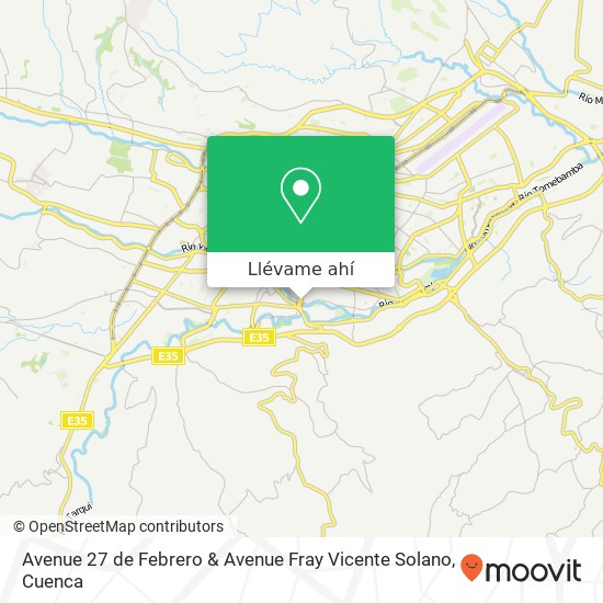 Mapa de Avenue 27 de Febrero & Avenue Fray Vicente Solano