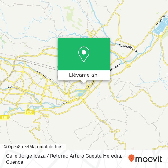 Mapa de Calle Jorge Icaza / Retorno Arturo Cuesta Heredia