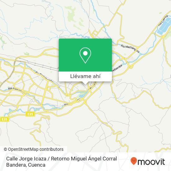 Mapa de Calle Jorge Icaza / Retorno Miguel Ángel Corral Bandera