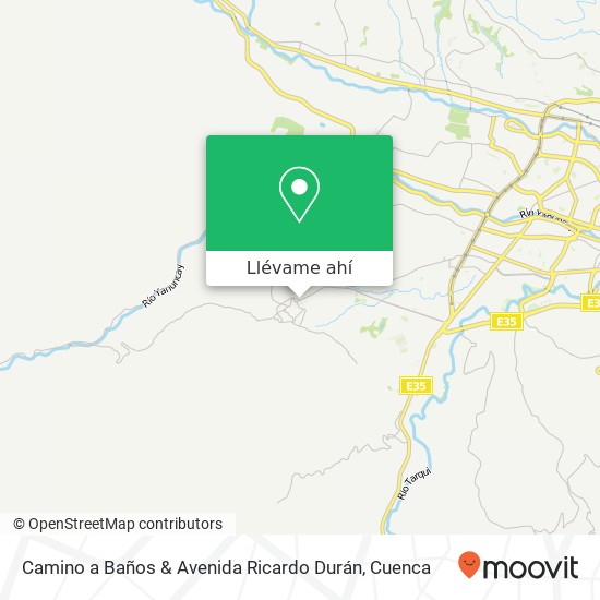 Mapa de Camino a Baños & Avenida Ricardo Durán