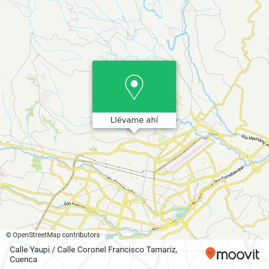 Mapa de Calle Yaupi / Calle Coronel Francisco Tamariz