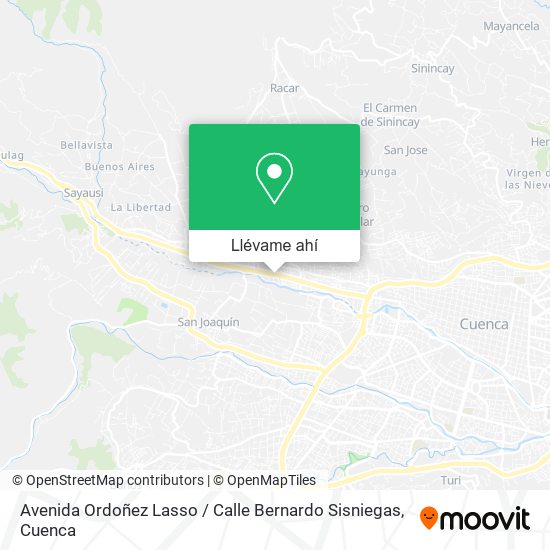 Mapa de Avenida Ordoñez Lasso / Calle Bernardo Sisniegas