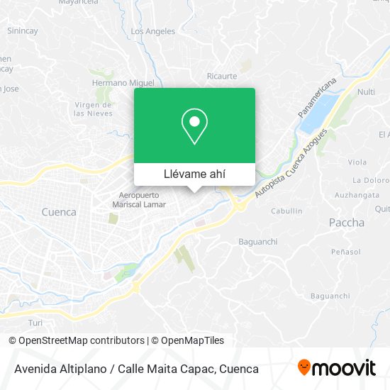 Mapa de Avenida Altiplano / Calle Maita Capac