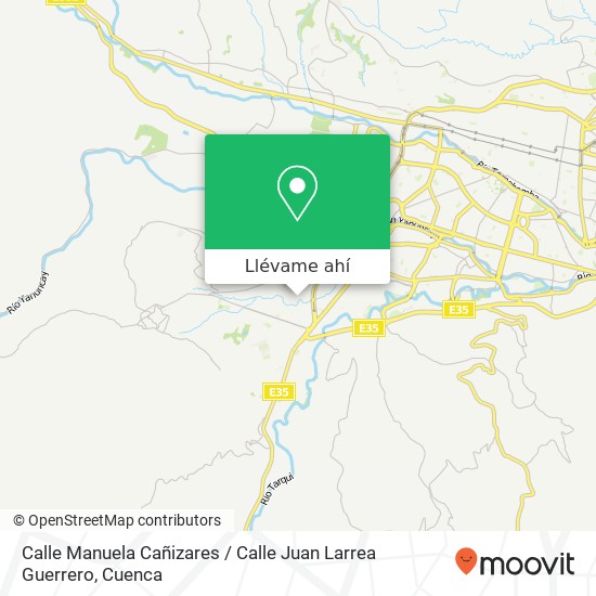 Mapa de Calle Manuela Cañizares / Calle Juan Larrea Guerrero