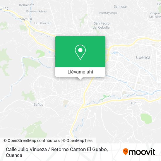 Mapa de Calle Julio Vinueza / Retorno Canton El Guabo