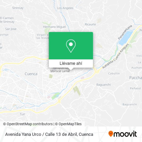 Mapa de Avenida Yana Urco / Calle 13 de Abril