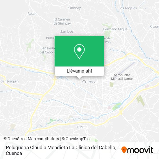 Mapa de Peluquería Claudia Mendieta La Clinica del Cabello