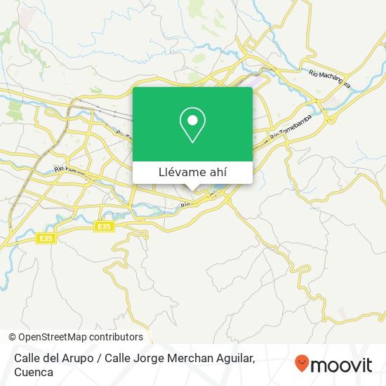 Mapa de Calle del Arupo / Calle Jorge Merchan Aguilar