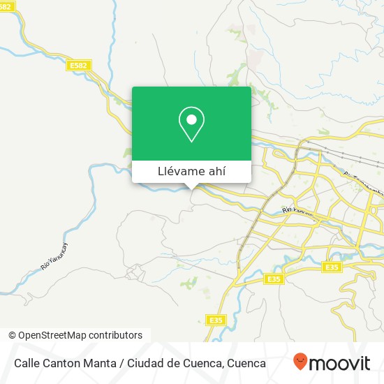 Mapa de Calle Canton Manta / Ciudad de Cuenca