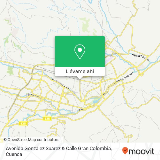 Mapa de Avenida González Suárez & Calle Gran Colombia