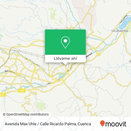 Mapa de Avenida Max Uhle / Calle Ricardo Palma