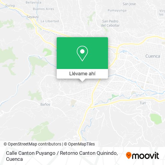 Mapa de Calle Canton Puyango / Retorno Canton Quinindo