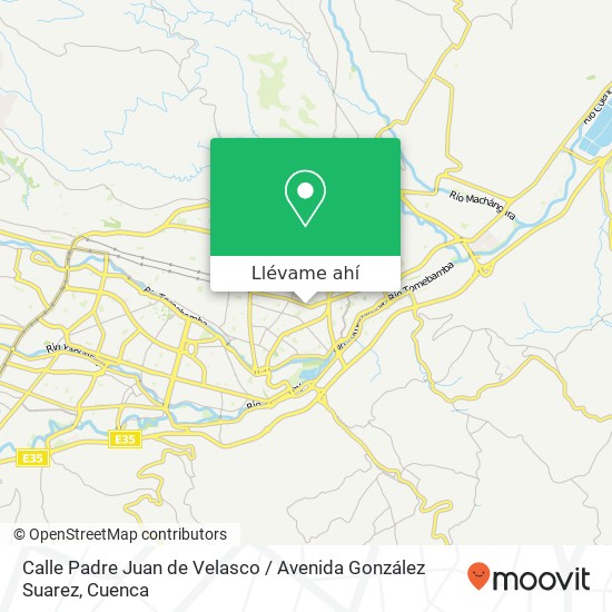 Mapa de Calle Padre Juan de Velasco / Avenida González Suarez