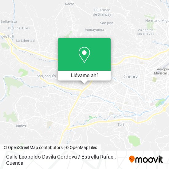 Mapa de Calle Leopoldo Dávila Cordova / Estrella Rafael